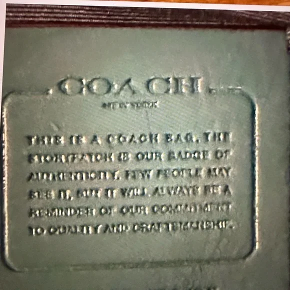 Coach Brown and Teal Satchel - Picture 11 of 17